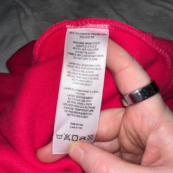 Calvin Klein Performance Small Fleece Zipper Active Womens Vest Hot Pink NWT - Picture 6 of 9